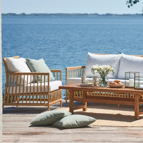 Sikta Design Caroline Lounge Chair Exterior antik