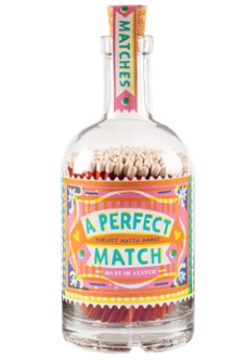 Archivist Matches Glasflaska