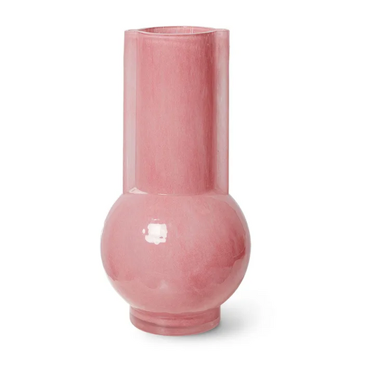 HK living - Glas vas Flamingo Pink