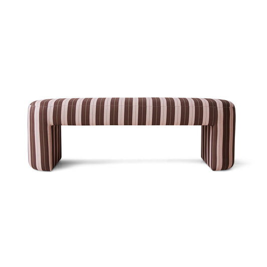 HK Living Lobby Bench Striped