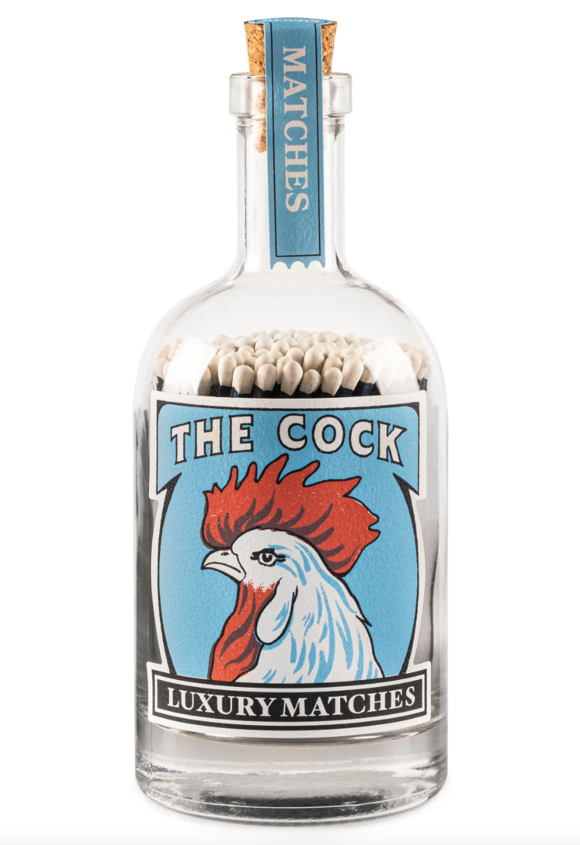 Archivist Matches Glasflaska